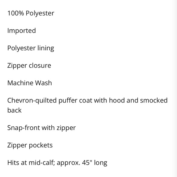 Steve Madden Madden Girl Black Maxi Puffer Jacket Size 2XL - Picture 12 of 13